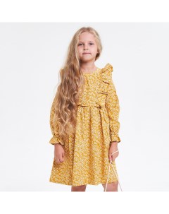 Жёлтое фланелевое платье Krolly