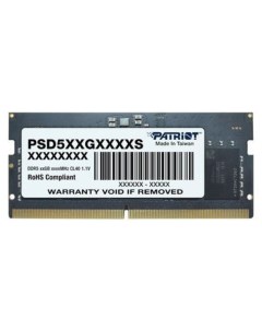 Модуль памяти SO DIMM DDR5 16Gb PC32000 4800Mhz PSD516G480081S Patriòt