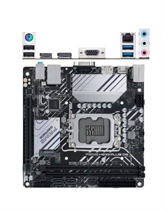 Материнская плата ASUS Prime H610I-Plus D4-CSM H610 Socket-1700 2xDDR4, 4xSATA3, 1xM.2, 1xPCI-E16x, 2xUSB3.2, D-Sub, DP, HDMI, Glan, mini-ITX Asus
