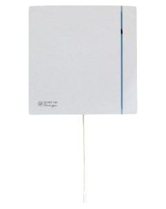 Вентилятор вытяжной Silent 100 CMZ Design шнуровой выключатель белый Soler & palau