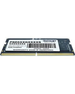Память DDR5 SODIMM 16Gb 5600MHz CL40 1 1 В Signature Line PSD516G560081S Retail Patriot memory