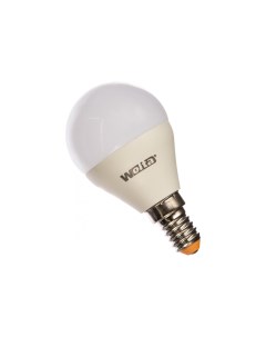 Лампа светодиодная E14 шар G45 8Вт 3000K теплый свет 800лм 25Y45GL8E14 Wolta