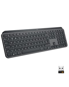 Клавиатура беспроводная MX KEYS ножничная подсветка Bluetooth USB серый 920 009417 Logitech