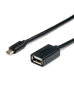 Переходник адаптер USB Micro USB OTG 10см черный AT3792 AT3792 Atcom