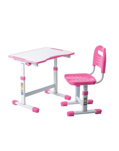 Комплект парта и стул трансформеры Sole II розовый 221907 Fundesk