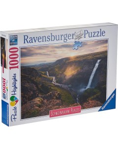 Пазл 1000 Скандинавские места Водопад Хайфосс Исландия арт 16738 Ravensburger