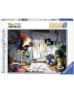 Пазл 1000 Disney Pixar Рабочий стол художника арт 19432 Ravensburger