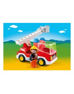 Игровой набор 1 2 3 Пожарная машина с лестницей Playmobil