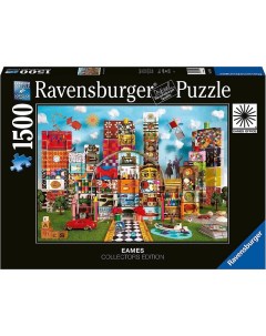 Пазл 1500 Eames ИМС Карточный домик Фэнтези арт 17191 Ravensburger