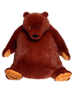 Мягкая игрушка Медведь лежачий цвет темно коричневый 105 см Нижегородская игрушка
