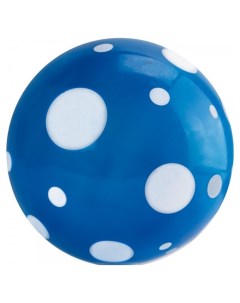 Мяч детский с рисунком Горошек арт MD 23 03 диам 23 см ПВХ сине белый Made in russia