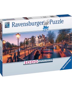 Пазл 1000 Панорама Вечерний Амстердам арт 16752 Ravensburger