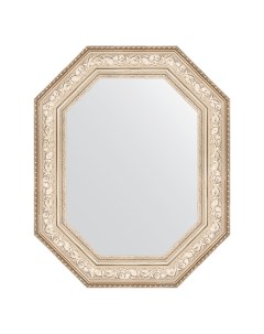 Зеркало в раме 70x90см BY 7255 виньетка серебро Evoform