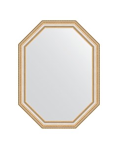 Зеркало в раме 61x81см BY 7051 золотые бусы на серебре Evoform
