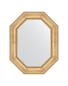 Зеркало в раме 72x92см BY 7263 состаренное серебро с орнаментом Evoform