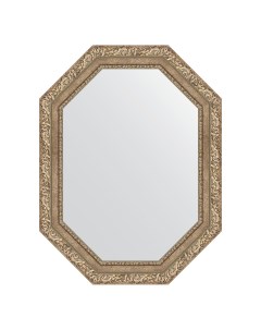 Зеркало в раме 65x85см BY 7151 виньетка античное серебро Evoform