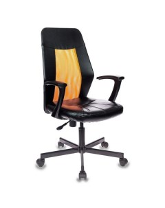 Кресло VB_EChair 225 PTW к з черный сетка оранжевая TW38 3 Easy chair