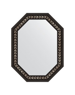 Зеркало в раме 64x84см BY 7139 черный ардеко Evoform