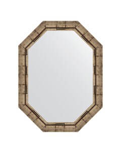 Зеркало в раме 63x83см BY 7127 серебряный бамбук Evoform