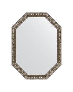 Зеркало в раме 60x80см BY 7027 виньетка состаренное серебро Evoform