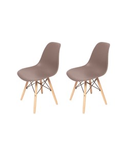 Комплект стульев для кухни из 2 шт ЦМ SC 001 серый пластиковый La room