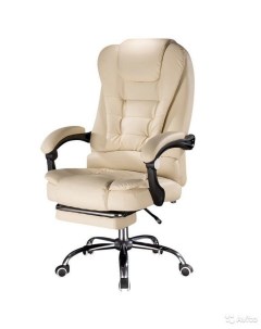 Кресло руководителя с массажем и с подставкой для ног 606F Luxury gift