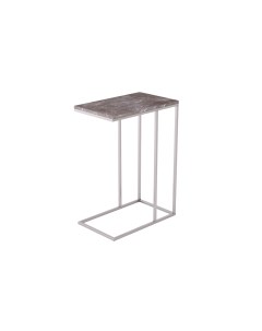 Стол придиванный Агами серый мрамор хром Мебелик