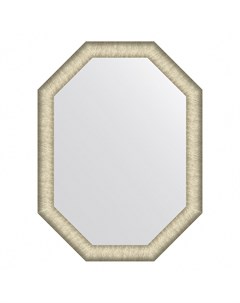 Зеркало в раме 60x80см BY 7426 брашированное серебро Evoform