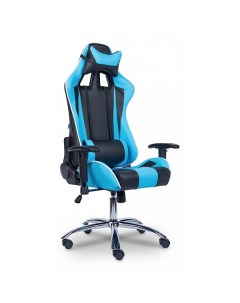 Игровое кресло Lotus S5 голубой черный Everprof