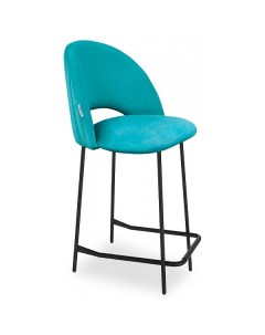 Барный стул She_9954187302 голубая пастель черный муар Sheffilton
