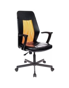 Офисное кресло EasyChair 225 черное оранжевое Easy chair
