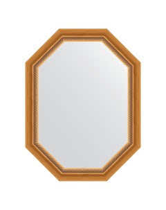 Зеркало в раме 63x83см BY 7107 состаренное золото с плетением Evoform