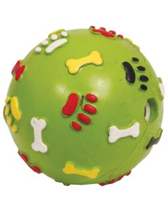 Игрушка для собак Мяч Косточки Лапки говорящий каучуковый 6 см Nobrand