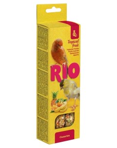 Палочки для канареек с тропическими фруктами 2х40 г 10 шт Rio