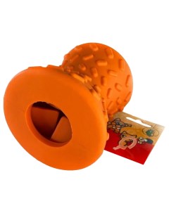 Игрушка для собак ЗооПласт ловушка каучуковая оранжевая 8 см Nobrand