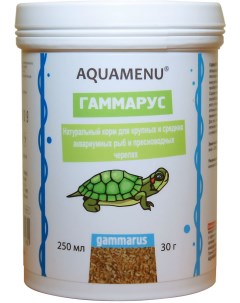 Корм для рептилий Aquamenu Гаммарус 30 гр Аква меню