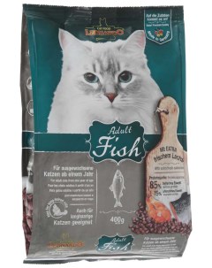 Сухой корм для кошек Adult Fish океаническая рыба и рис 0 4кг Leonardo