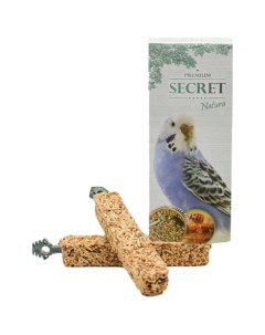 Палочки для попугаев Natura Медово яичный коктейль 90 г 12 шт Secret for pets