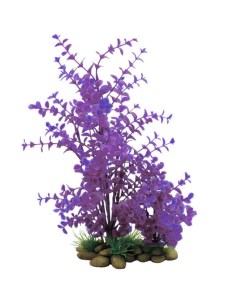 Растение для аквариума Лисимахия сине фиолетовая пластик 55 см Zoostar