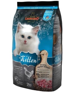 Сухой корм для котят Kitten курица 2кг Leonardo