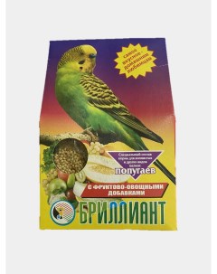 Сухой корм для попугаев с фруктово овощными добавками 400 г Brilliant