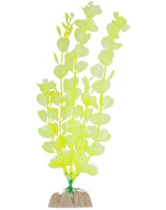 Искусственное растение для аквариума Растение флуоресцентное желтое 20 32 см Glofish