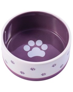 Миска для собак Paws фиолетовая 360 мл Foxie