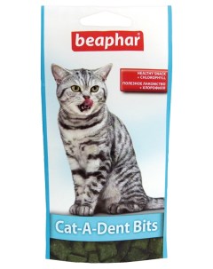 Лакомство для кошек Cat A Dent Bits подушечки домашняя птица 35 г Beaphar