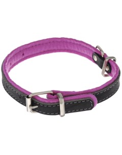 Ошейник для собак Фетр черный фиолетовый ширина 2 см длина 43 см Аркон