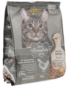Сухой корм для кошек Adult Complete 32 16 курица 0 4кг Leonardo