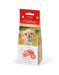 Лакомство для собак Pallini Печенье с телятиной 125 г Titbit