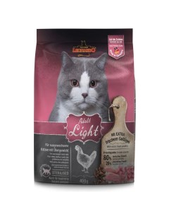 Сухой корм для кошек Adult Light при ожирении курица 0 4кг Leonardo