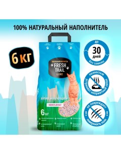 Наполнитель для кошачьего туалета Люкс минеральный впитывающий 6 кг Fresh trail