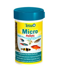 MICRO PELLETS корм пеллеты для мелких тропических рыб мелкие пеллеты 100 мл х 2 шт Tetra